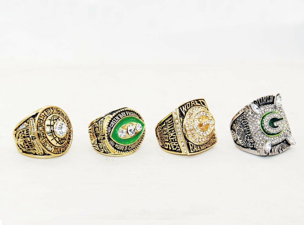 1966/1967/1996/2010 Green Bay Packers Super Bowl Championship Rings Set