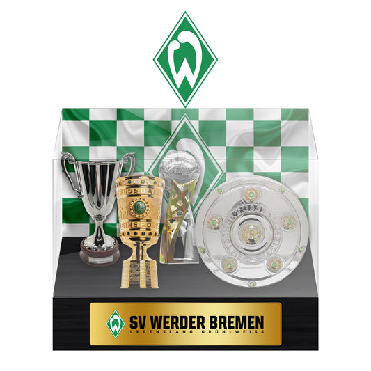 Werder Bremen Football Championship Trophy Display Case