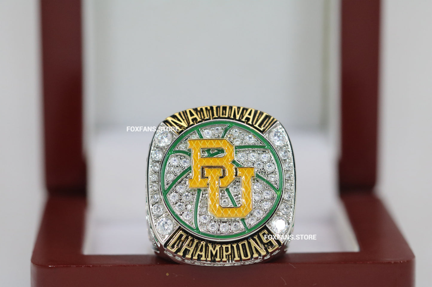 2021 Baylor Bear Basketball Colleague Championship Ring Fans Edition - Premium Series