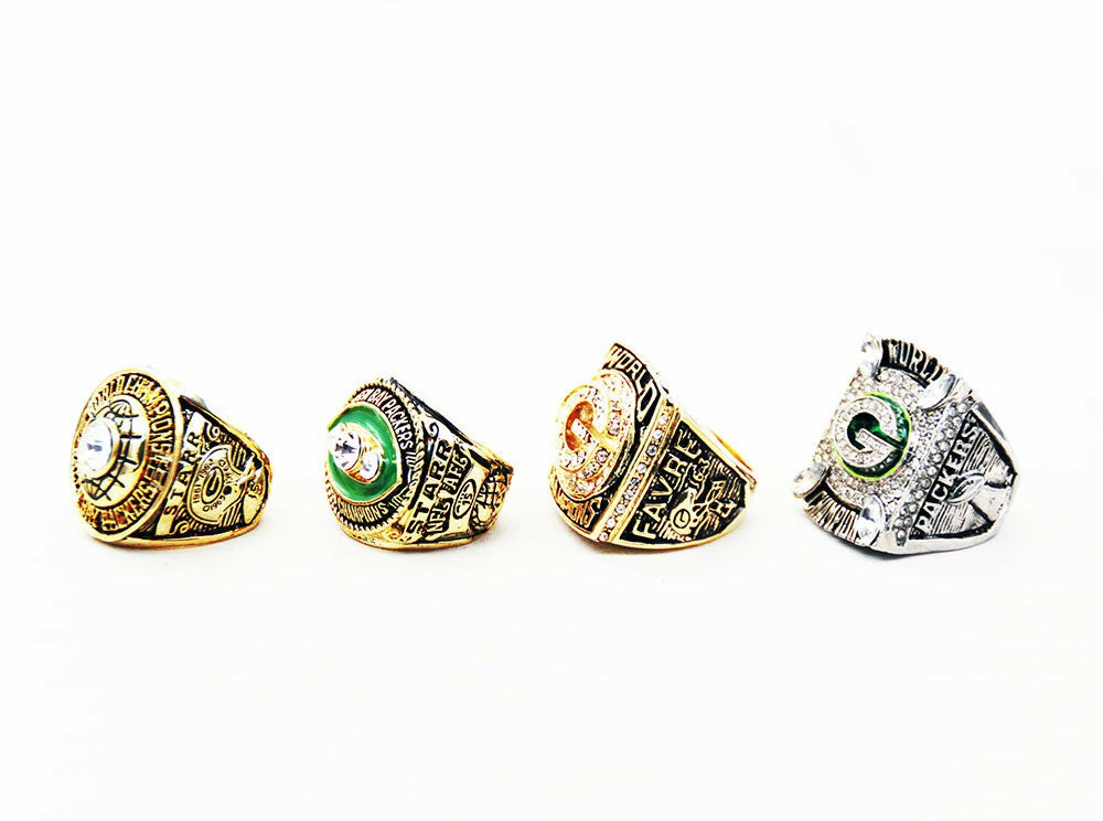 1966/1967/1996/2010 Green Bay Packers Super Bowl Championship Rings Set