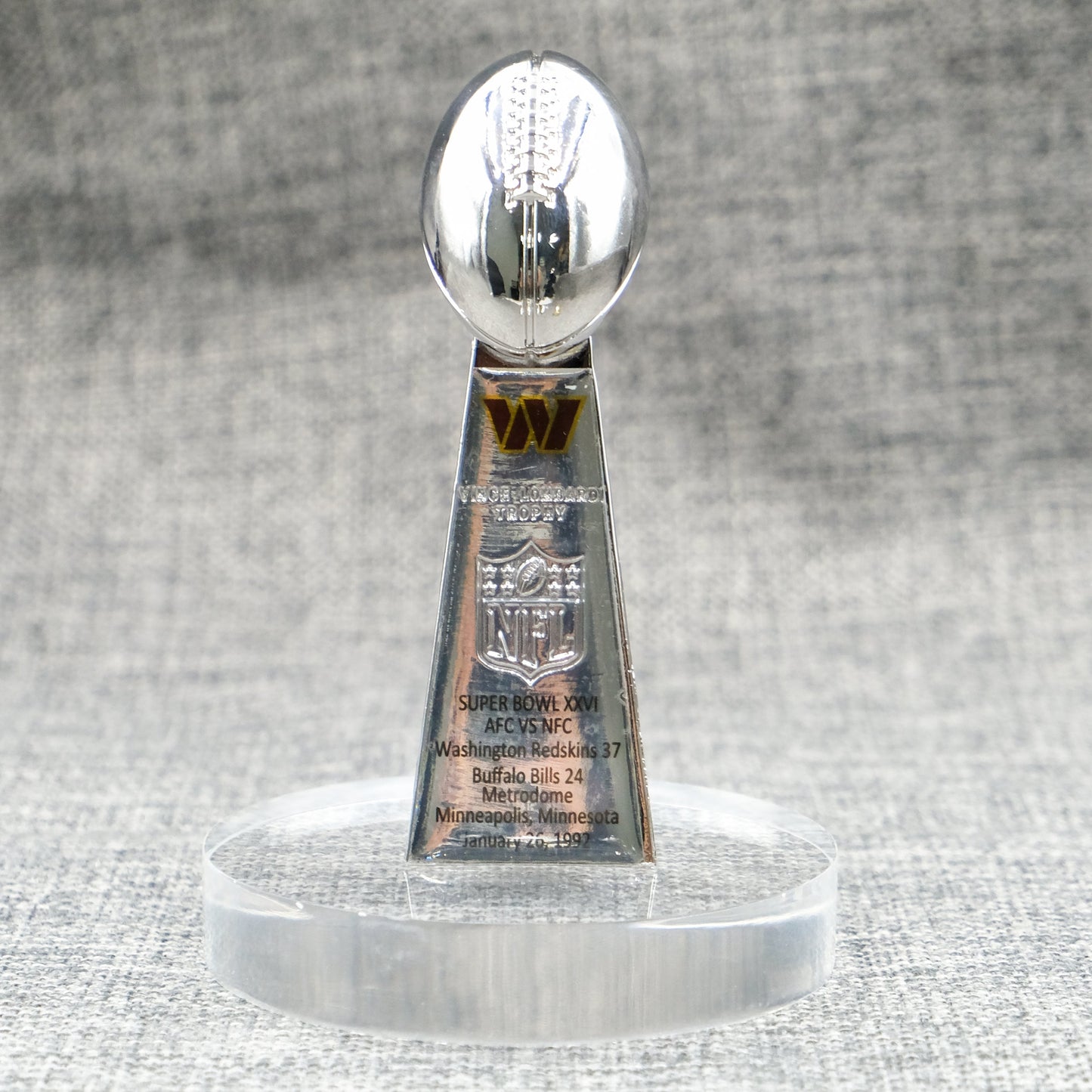 Washington Commanders(Washington Redskin) Super Bowl Trophy Team Logo