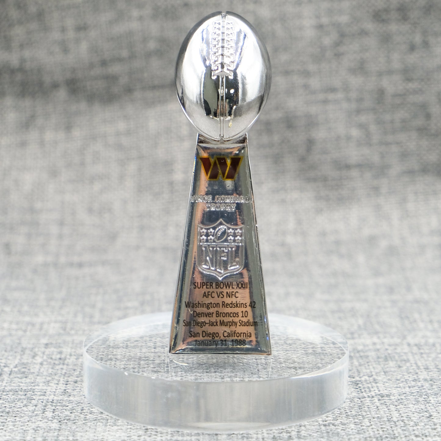 Washington Commanders(Washington Redskin) Super Bowl Trophy Team Logo