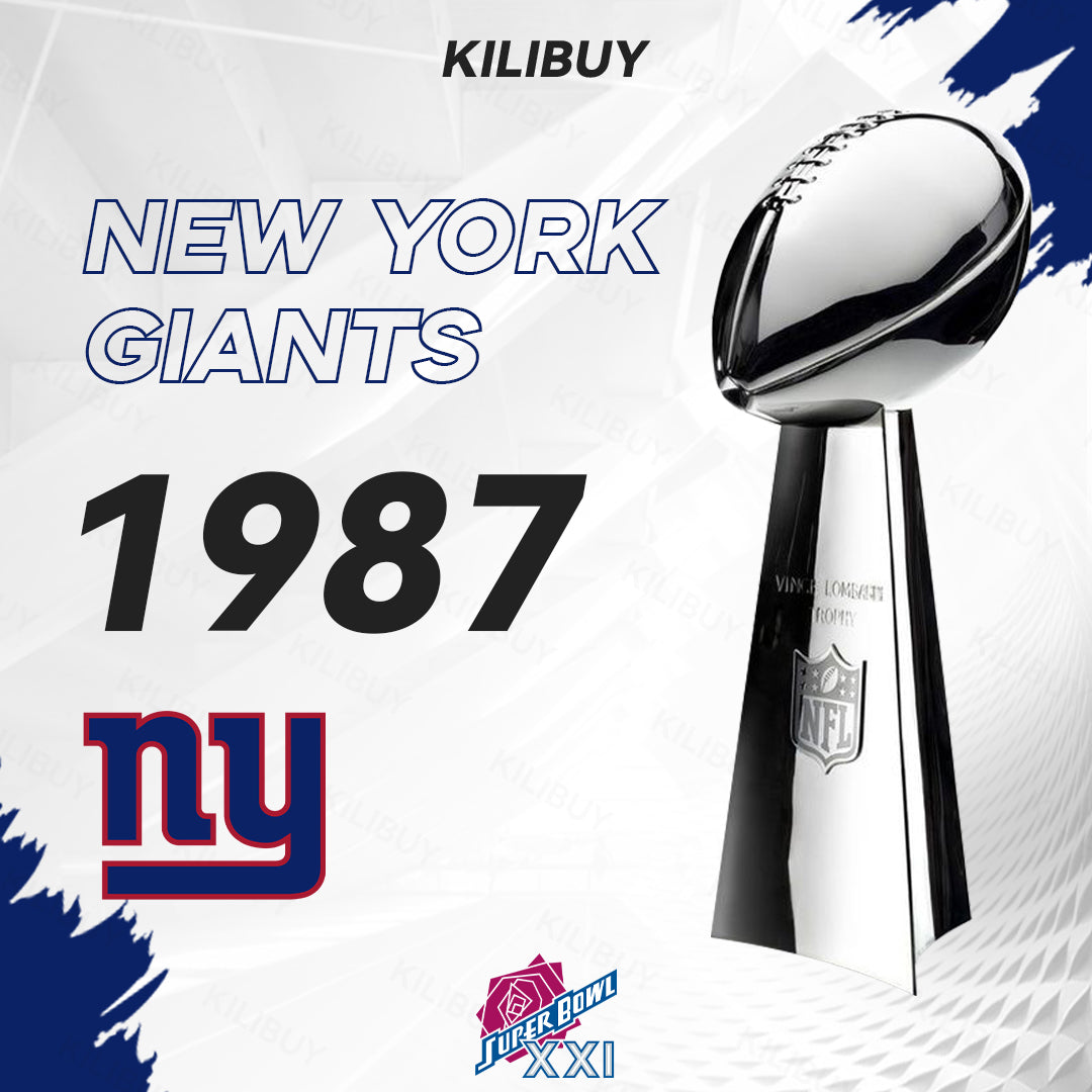 [NFL]1987 Vince Lombardi Trophy, Super Bowl 21, XXI New York Giants