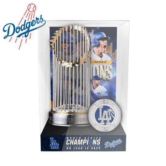 Los Angeles Dodgers MLB World Series Championship Trophy Display Case