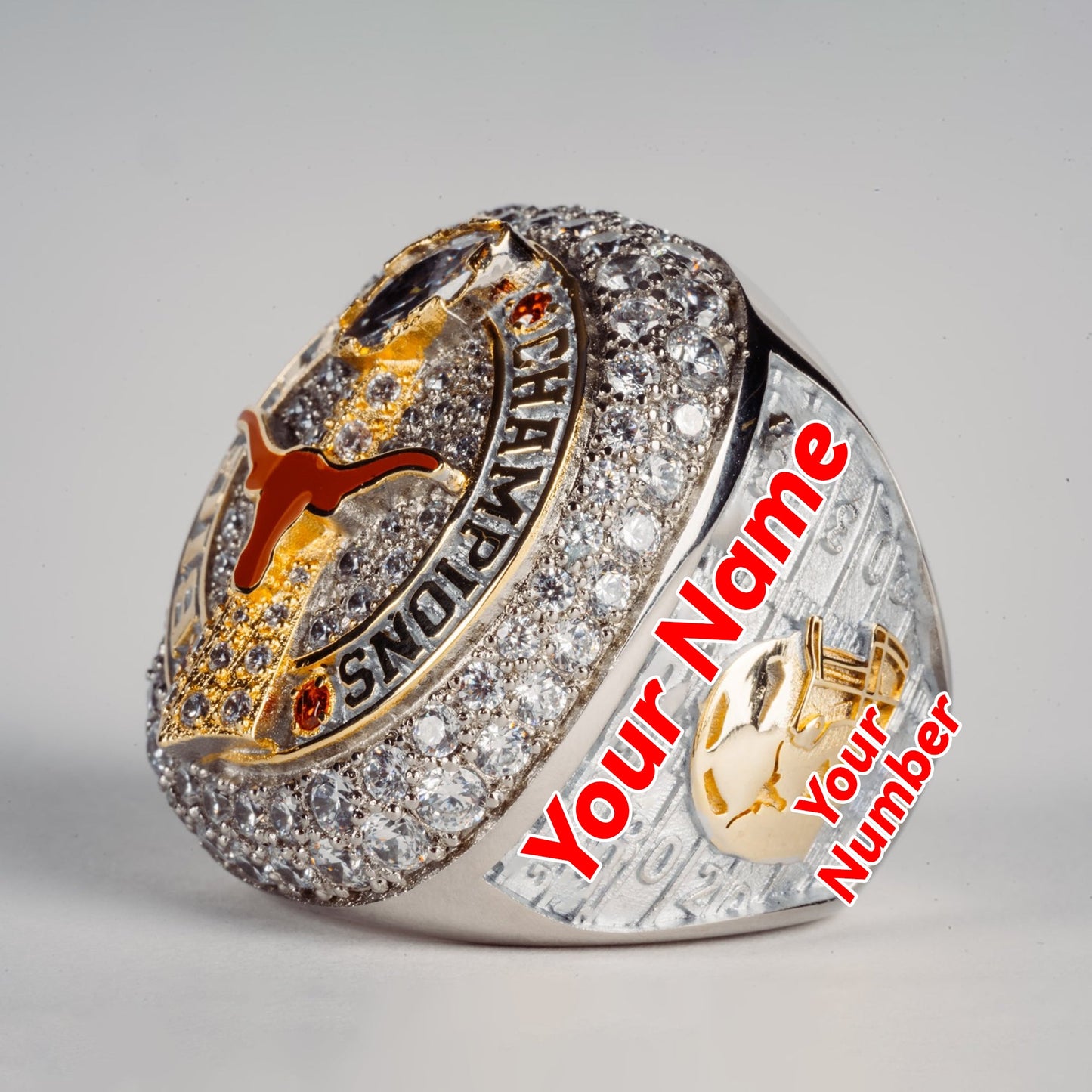 2023 Texas Longhorns BIG 12 National Team Ring-Official Version