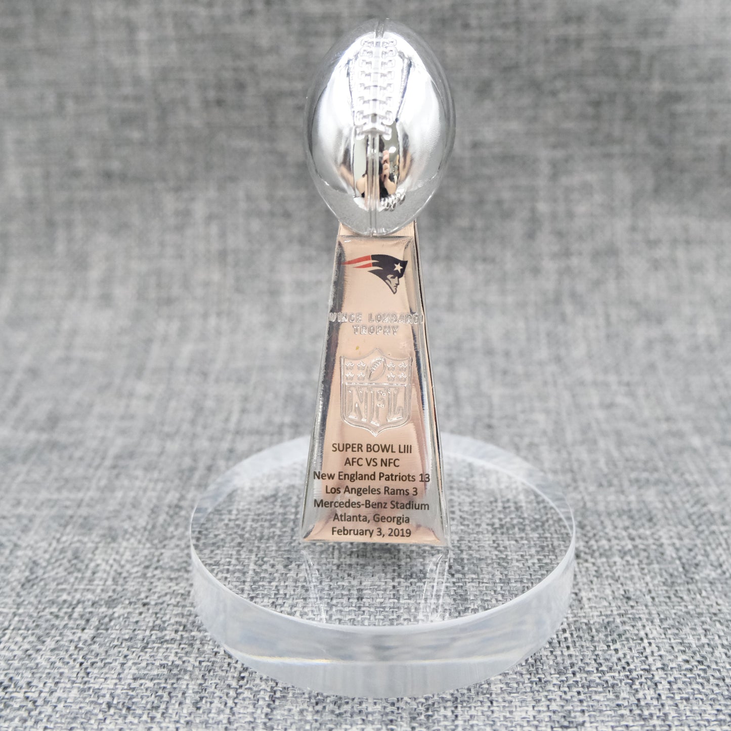 New England Patriots Super Bowl Trophy Team Logo