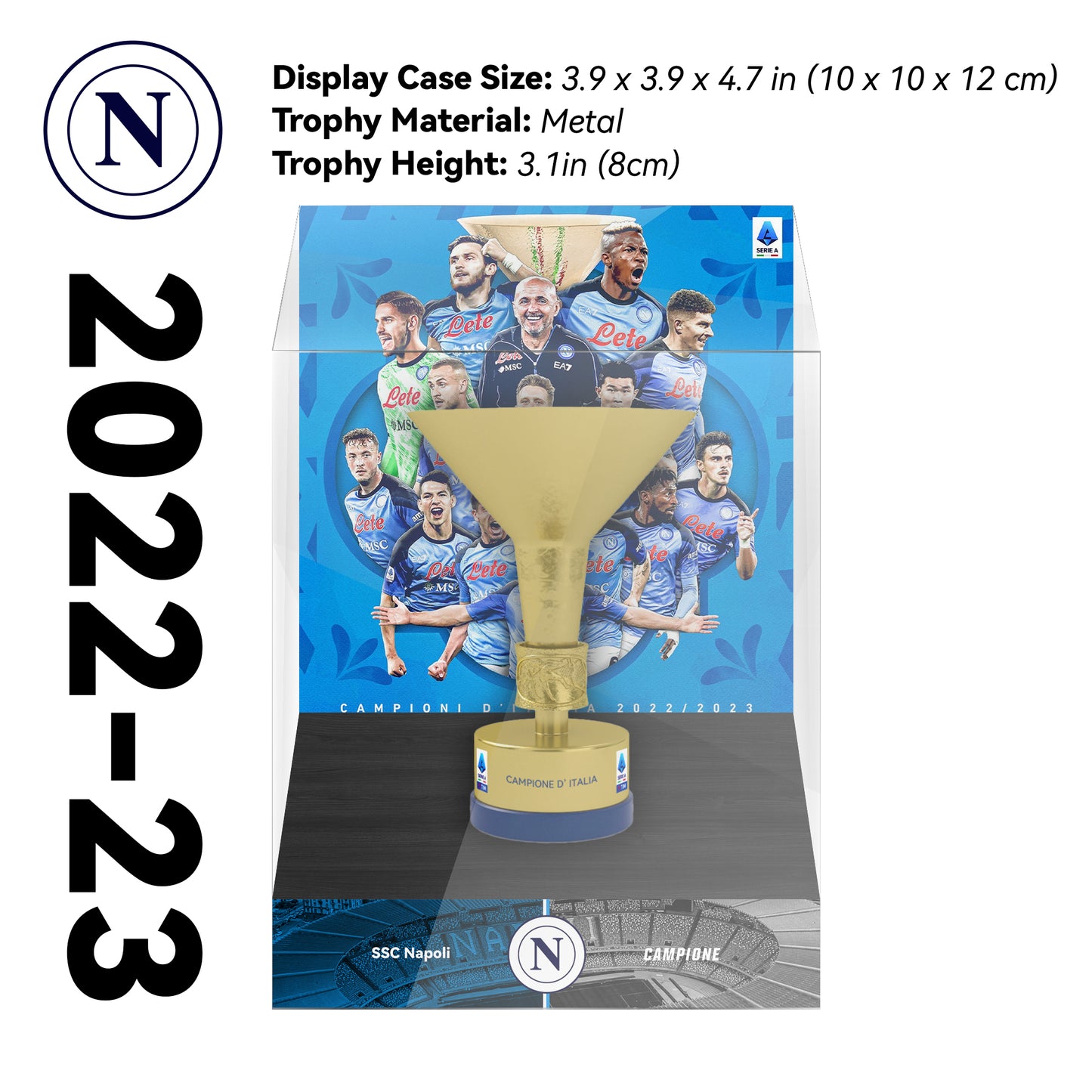 Serie A Championship Trophy Display Case