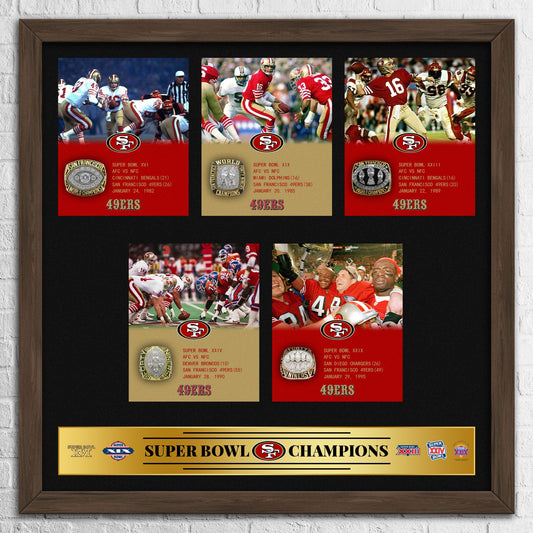 San Francisco 49ers NFL Super Bowl Championship Ring Pendant Frame