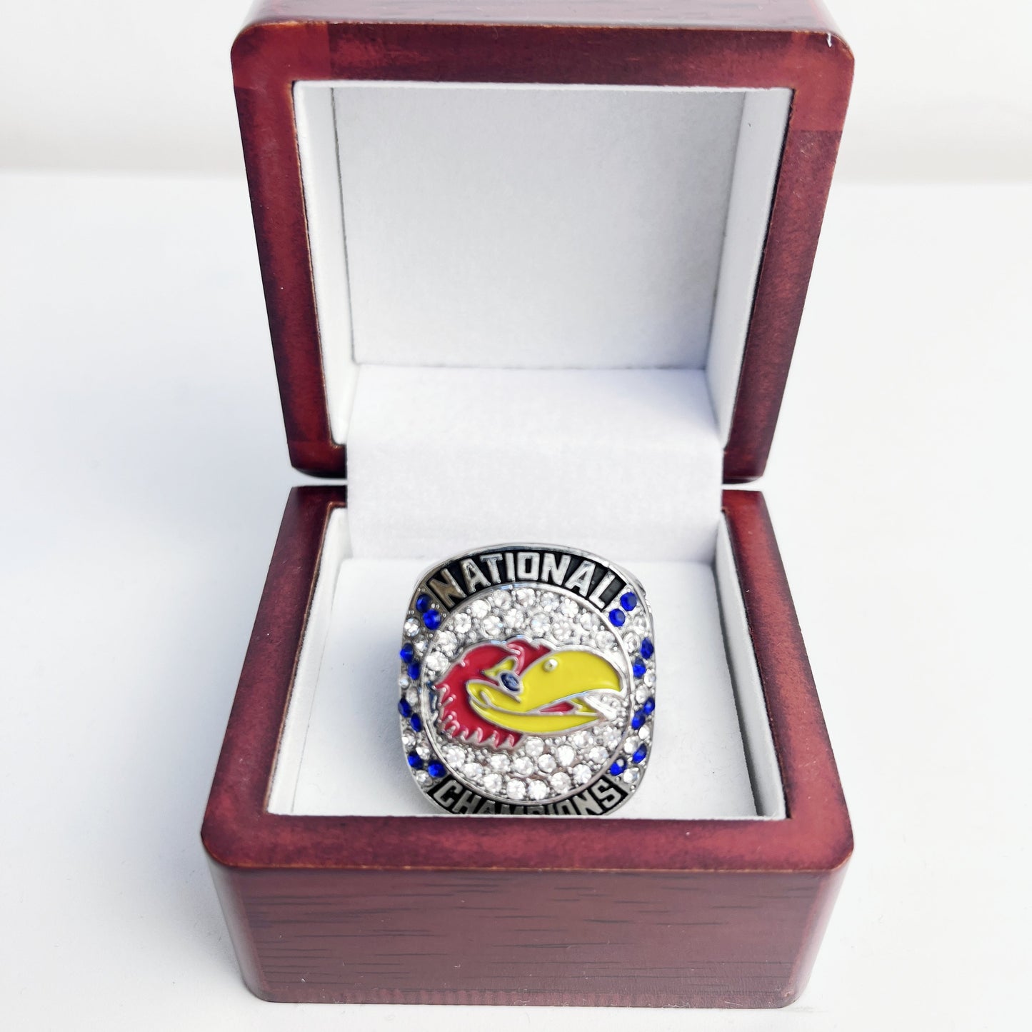 2022 NCAA University of Kansas Jayhawks Basketball Championship Ring FANS COMMEMORATIVE SECTION