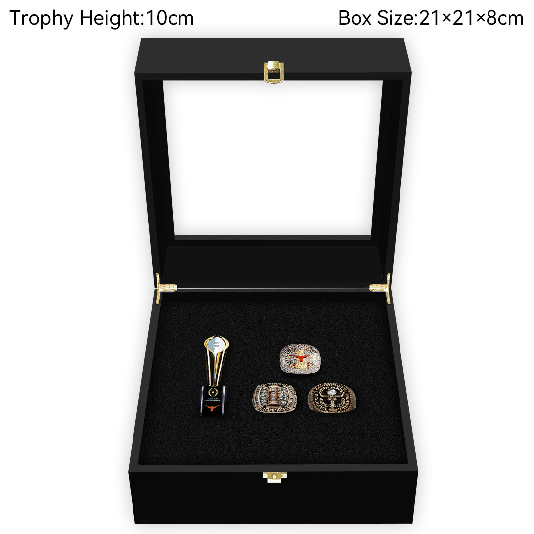 Texas Longhorns College CFP National Championship NCAA Trophy&Ring Box