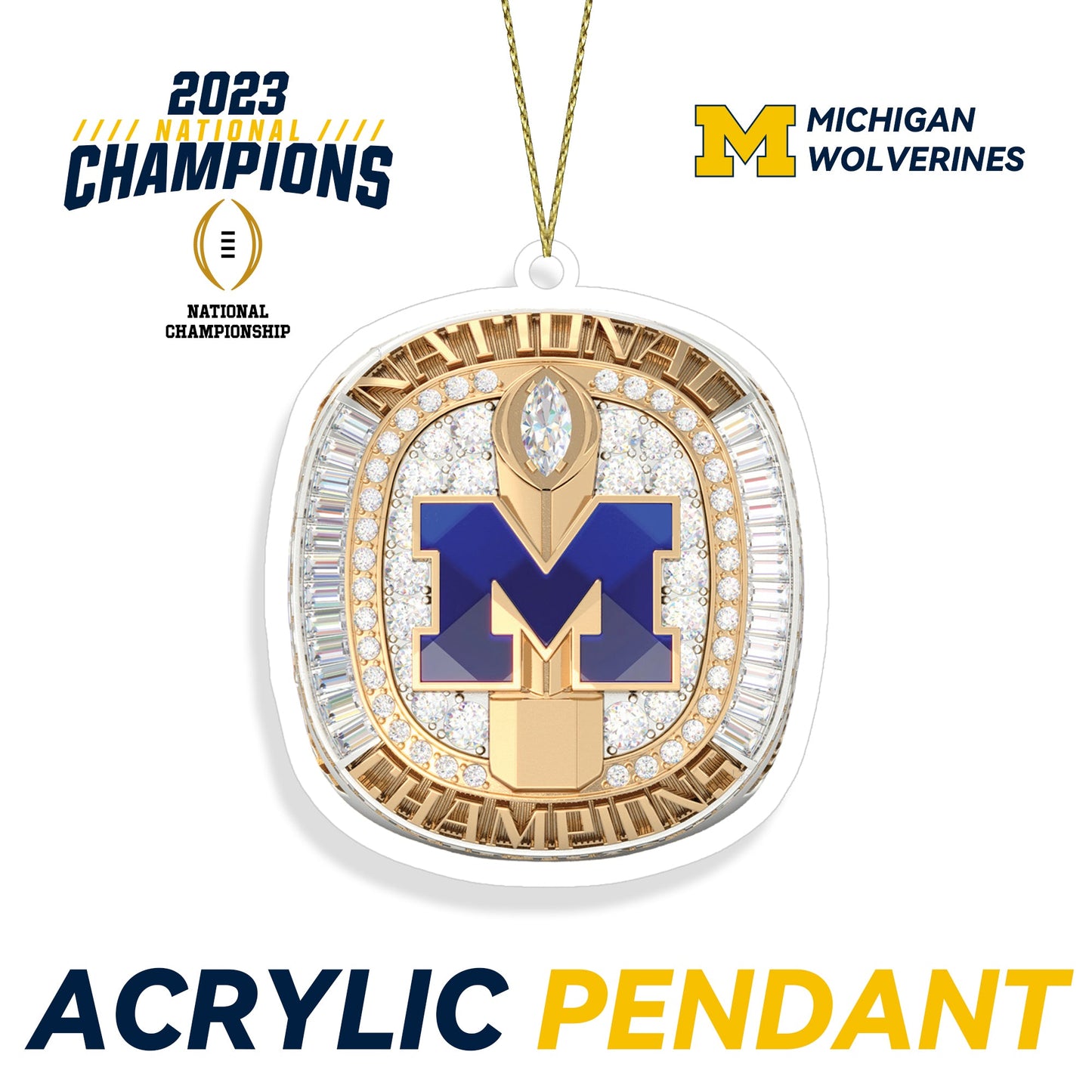 2023 Michigan Wolverines Keychain & Pendants