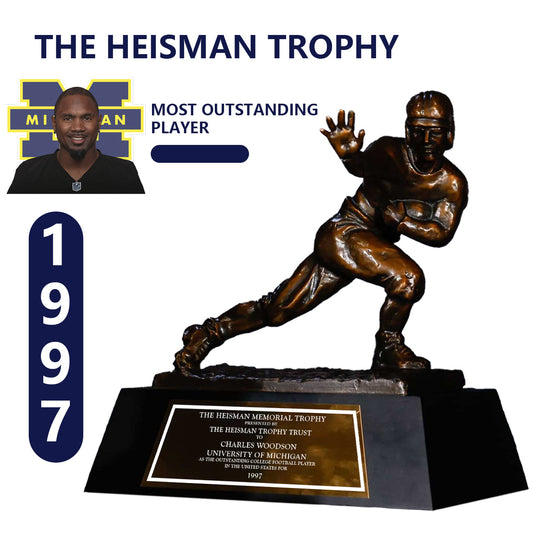 1997 Michigan Wolverines Charles Cameron Woodson NCAA Heisman Trophy