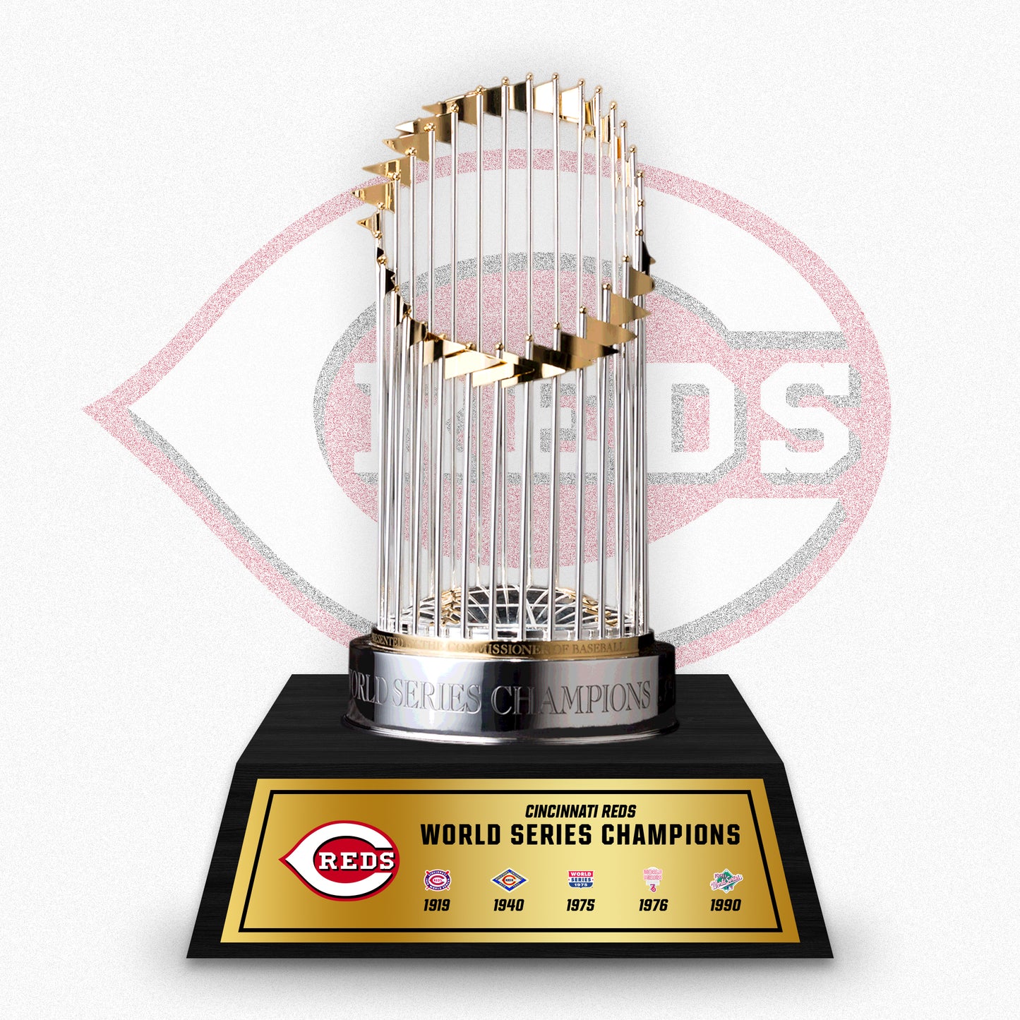 [MLB] Cincinnati Reds World Series Commissioner's Trophy 11.8"(30cm) With Wooden Base