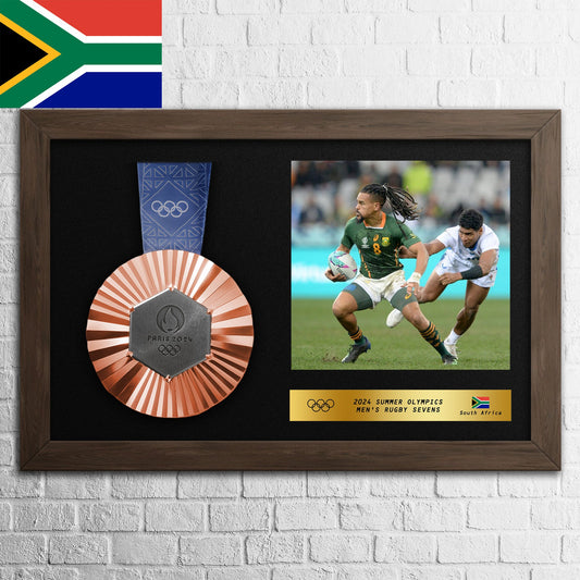 [South Africa]2024 Olympic Bronze Medal Frame -Men's Rugby Sevens