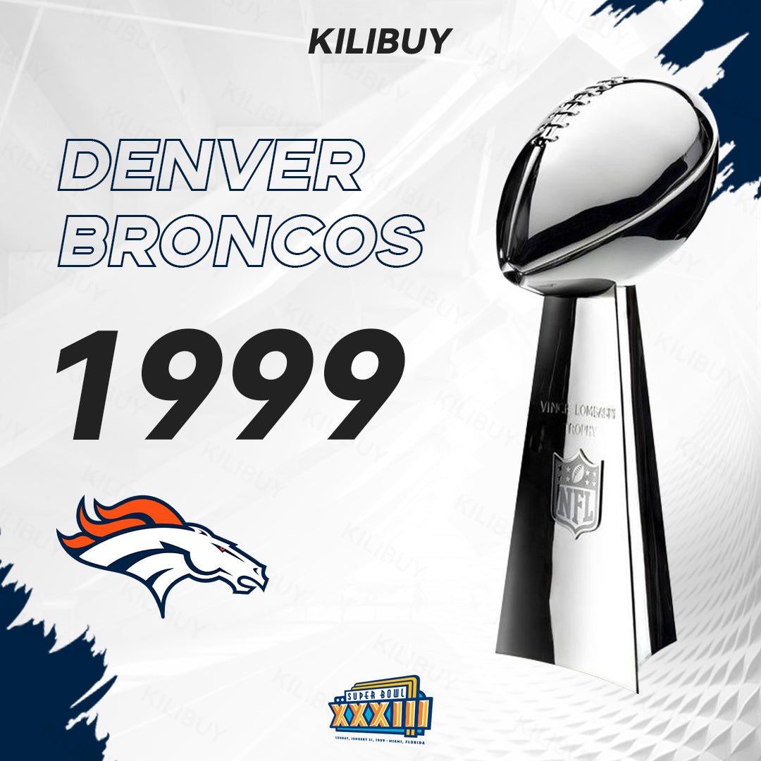 [NFL]1999 Vince Lombardi Trophy, Super Bowl 33, XXXIII Denver Broncos