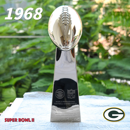 [NFL]1968 Vince Lombardi Trophy, Super Bowl 2, II Green Bay Packers