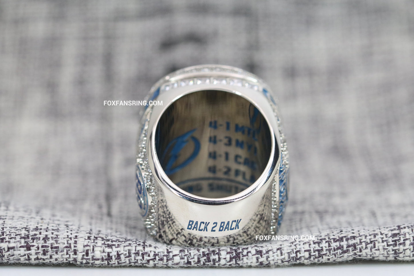 2021 Tampa Bay Lightning Stanley Cup Back to Back Ring