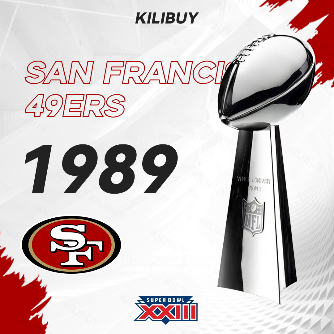 [NFL]1989 Vince Lombardi Trophy, Super Bowl 23, XXIII San Francisco 49ers