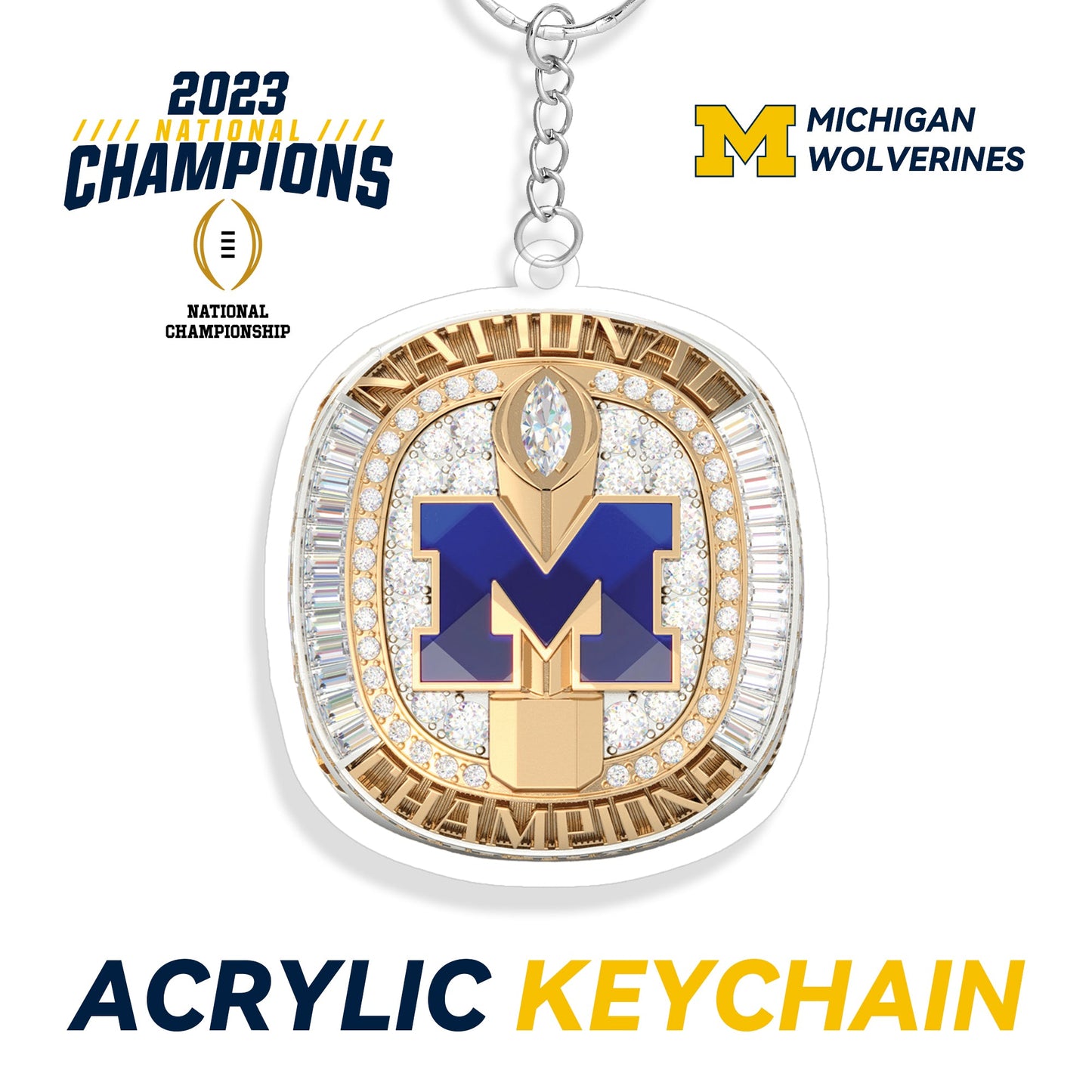 2023 Michigan Wolverines Keychain & Pendants