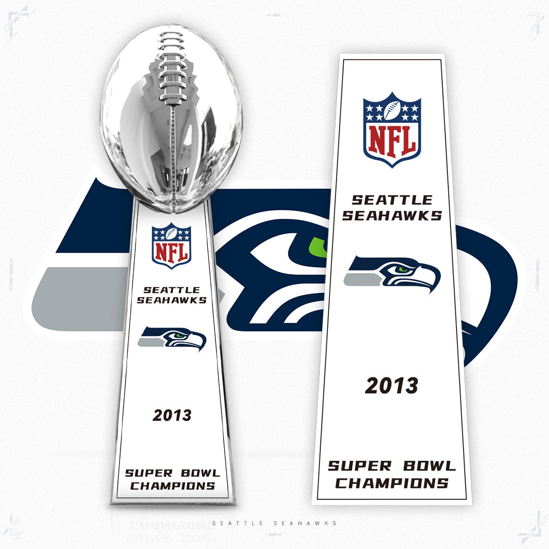 [NFL]Seattle Seahawks ,2013  Vince Lombardi ,  Super Bowl Championship Trophy Resin Version