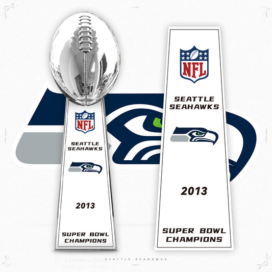 [NFL]Seattle Seahawks ,2013  Vince Lombardi ,  Super Bowl Championship Trophy Resin Version