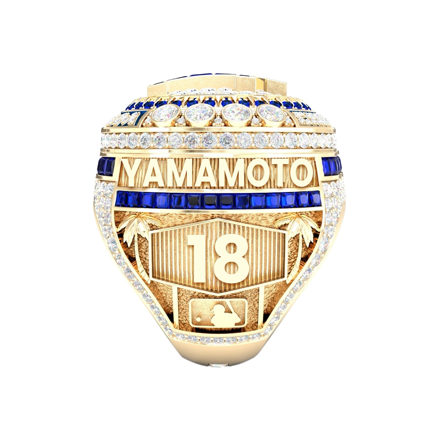 2024 Los Angeles Dodgers World Series Championship Ohtani & Yamamoto 2 Rings Box