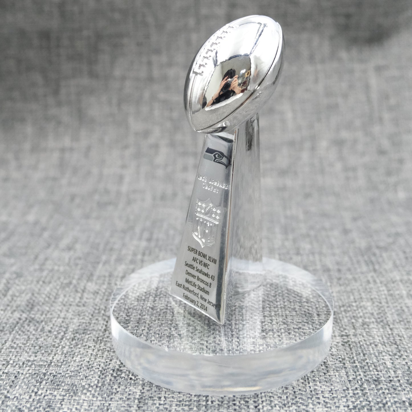 Seattle Seahawks Super Bowl Trophy Team Logo