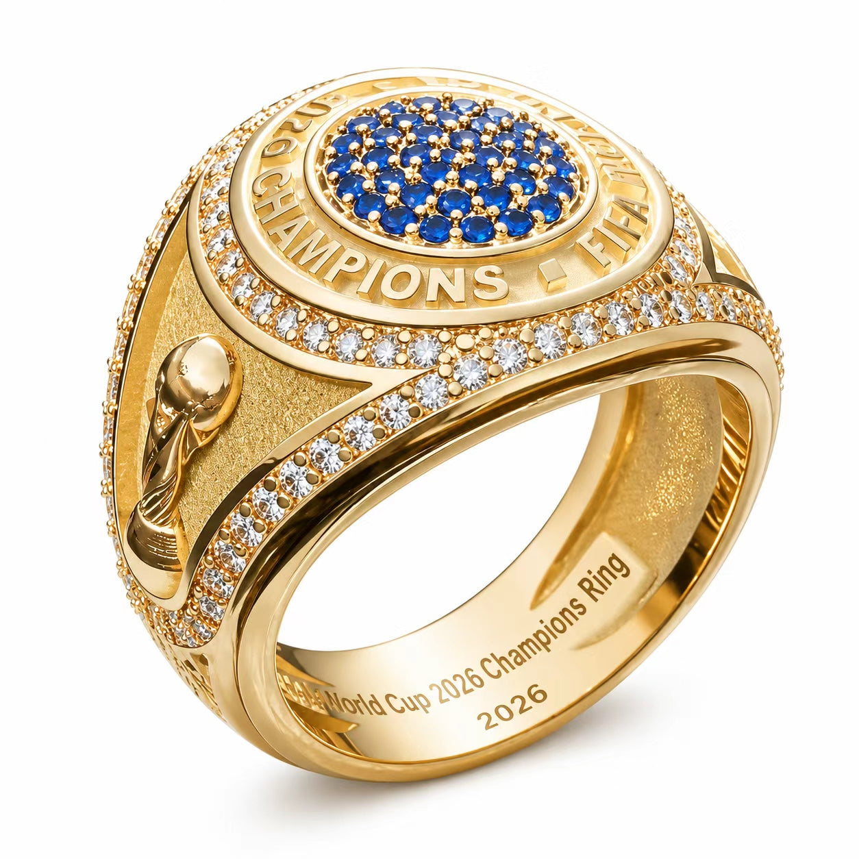 Championship Ring Replica with Wooden Display Box