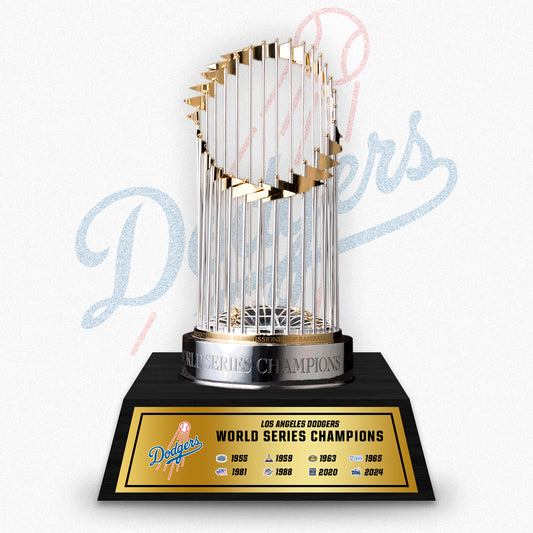 [MLB] Los Angeles Dodgers World Series Commissioner's Trophy 11.8"(30cm) With Wooden Base