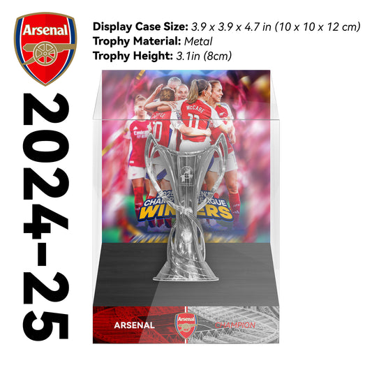 2024–25 UEFA Women's Champions League Arsenal Football Trophy Display Case